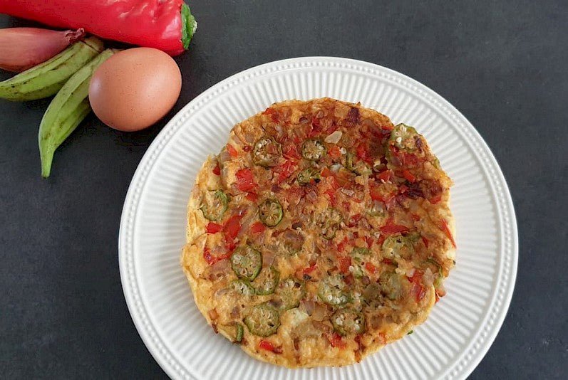 Okra (Ladyfinger) Omelette – Simrun Chopra