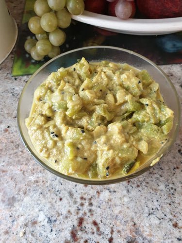 Ridge Gourd with Poppy Seeds – Simrun Chopra