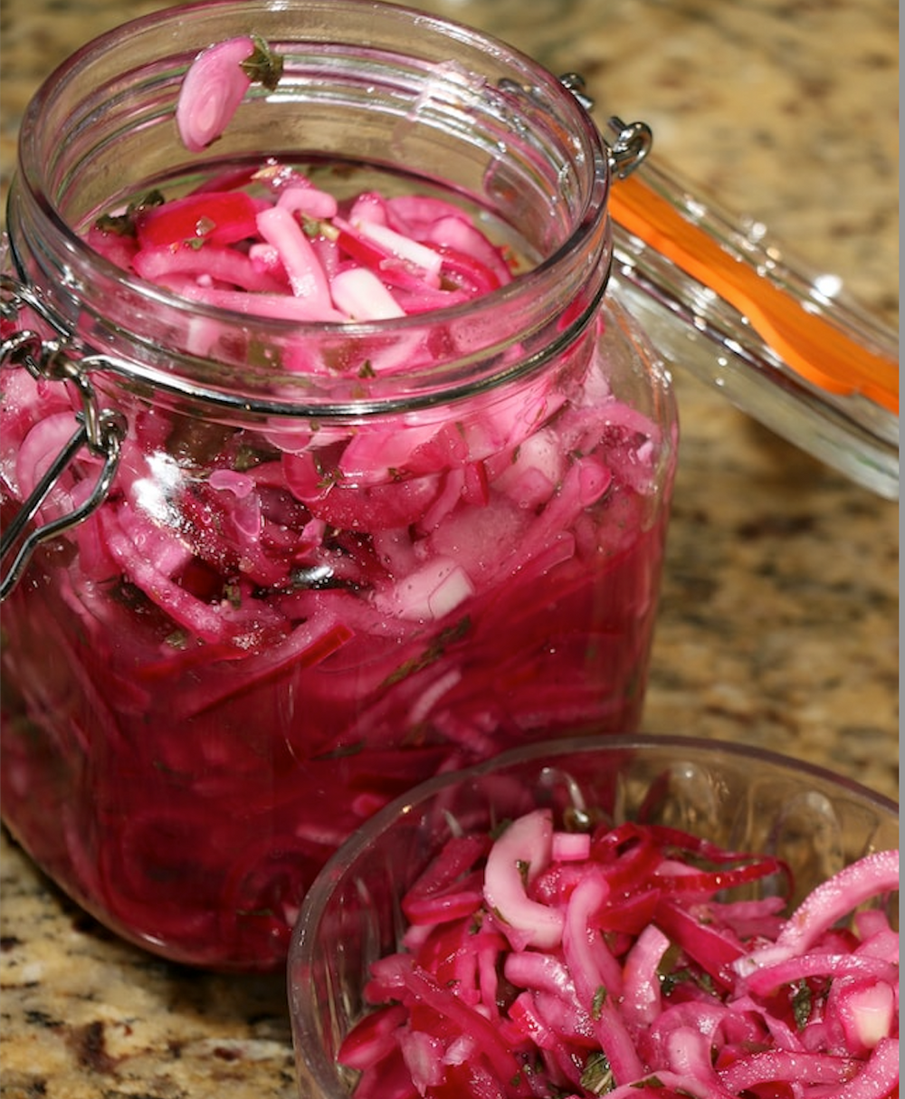 Fermented Pickled Red Onions - The Health Nut Mama