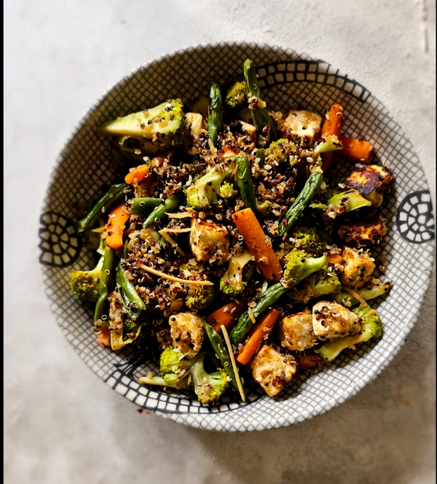 High Protein Paneer & Broccoli Quinoa Bowl