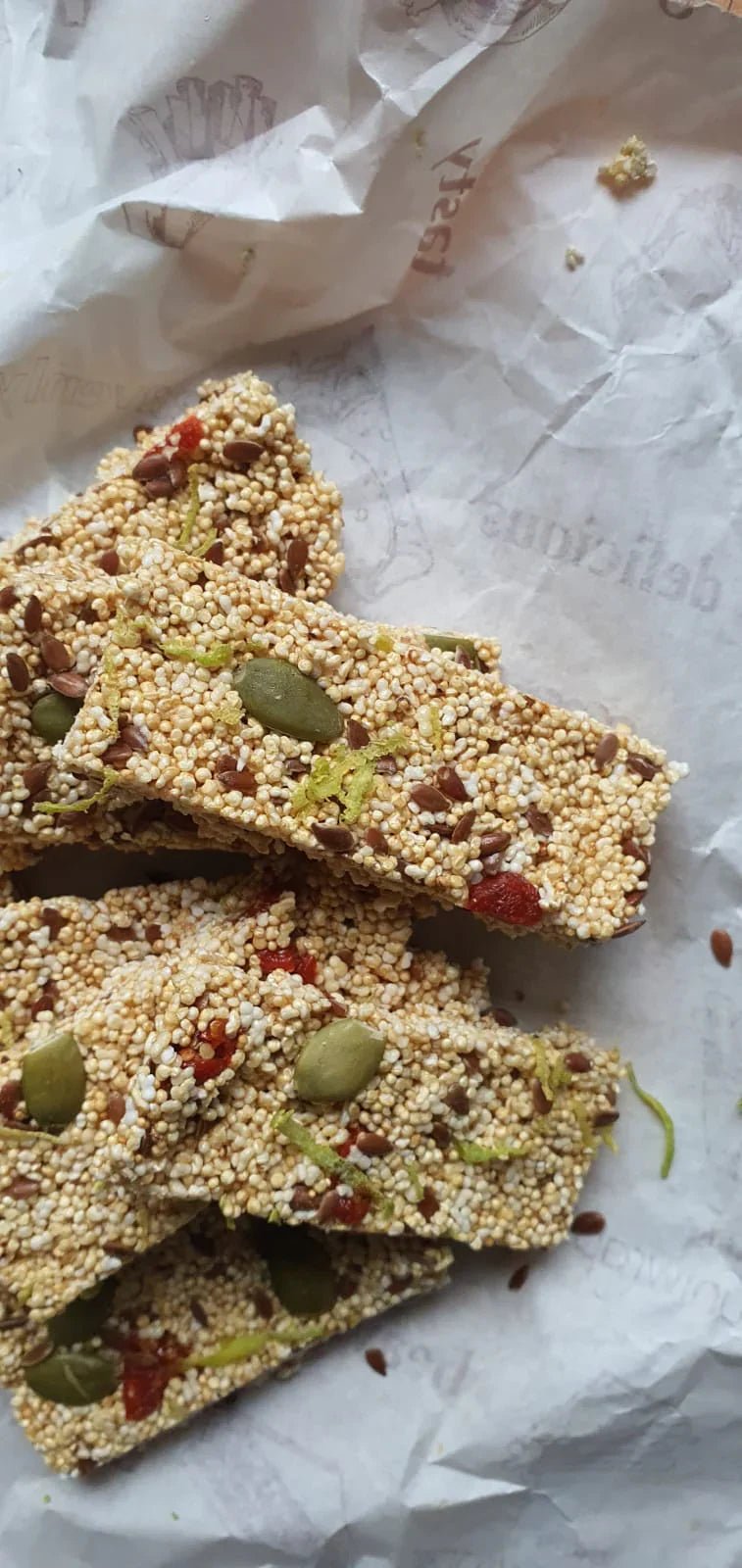 Amaranth Cranberry Energy Bars - Simrun Chopra