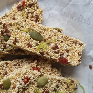 Amaranth Cranberry Energy Bars - Simrun Chopra