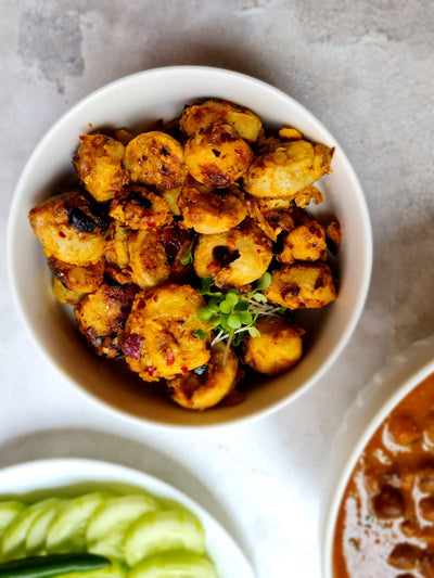 Arbi (Taro Root) Stir Fry