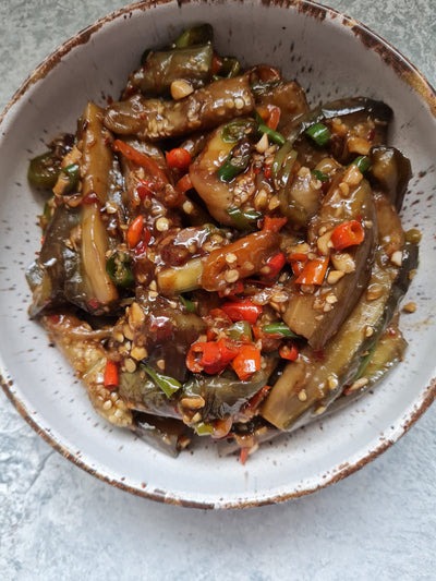 CHILLI GARLIC EGGPLANT (BRINJAL)