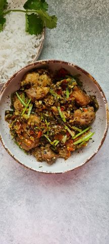 Coriander Stir Fry Chicken