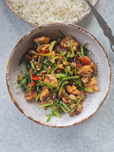 Coriander Stir Fry Chicken