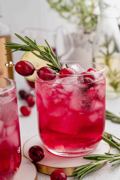 Cranberry Basil Infused Water