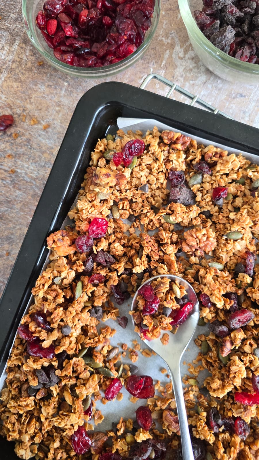 Cranberry Chocolate Granola - Simrun Chopra