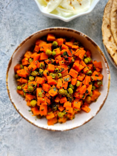 Gajar Matar (carrot & peas)