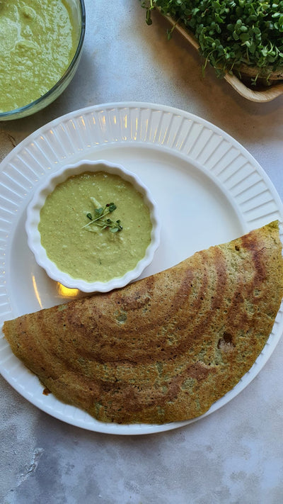 Green Mung Dosa : HIGH PROTEIN DOSA