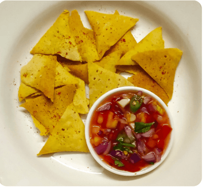 Homemade Nachos with Tomato Salsa