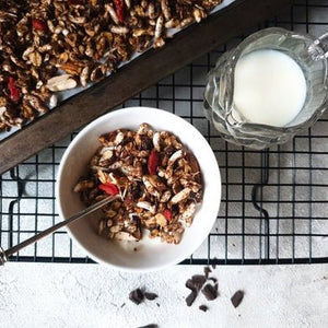 Low Calorie Chocolate Granola - Simrun Chopra