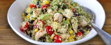 Chicken Quinoa And Vegetable Salad Bowl
