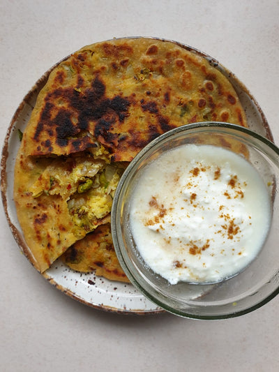 PANEER PEAS STUFFED PARATHA