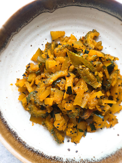 Pumpkin Karela Sabzi