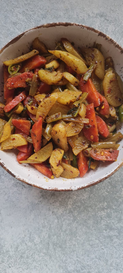 Radish & Carrot Sabzi