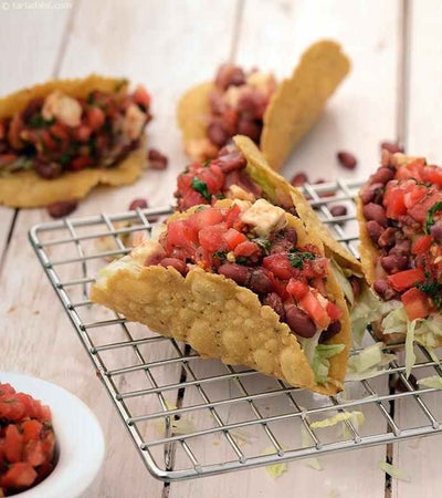 Rajma Taco With Cabbage And Capsicum