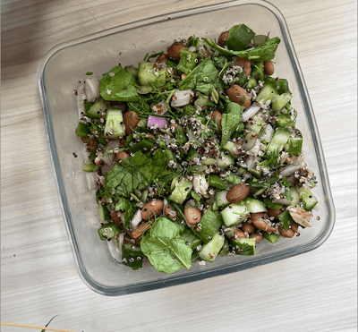 Zinc and Magnesium-Rich Quinoa and Kidney Bean Bowl